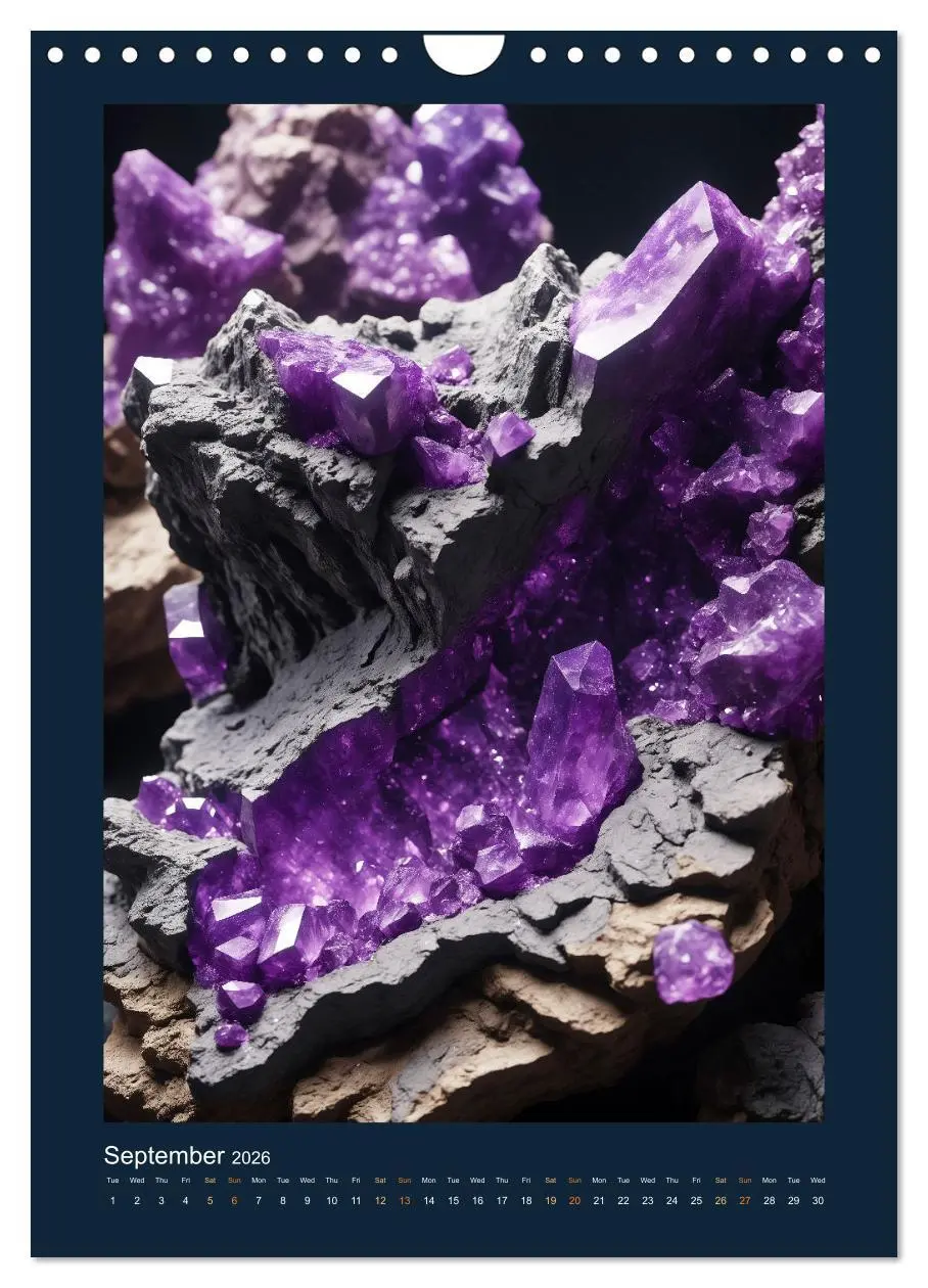 Bild: 9783457256541 | Fantastic Minerals - Mysterious Treasures (Wall Calendar 2026 DIN...