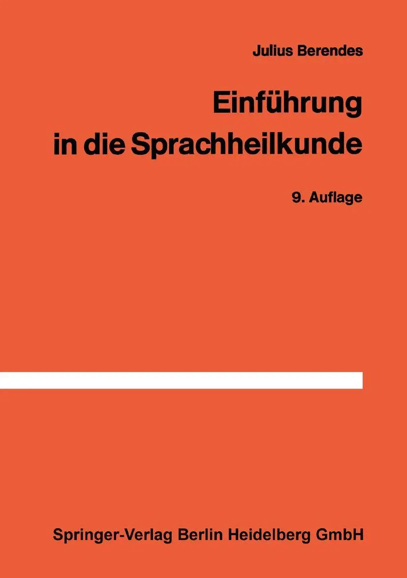 Einführung in die Sprachheilkunde (German Edition)