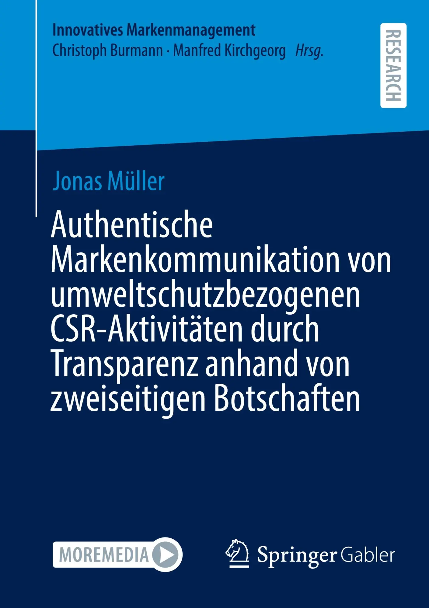 Cover: 9783658466541 | Authentische Markenkommunikation von umweltschutzbezogenen...
