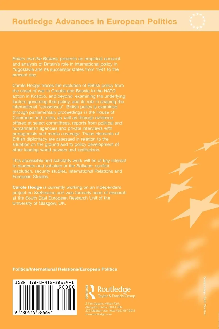 Rückseite: 9780415586641 | Britain and the Balkans | 1991 until the Present | Carole Hodge | Buch