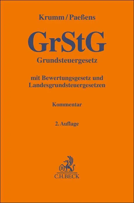 Cover: 9783406826641 | Grundsteuergesetz | Marcel Krumm (u. a.) | Buch | XXVII | Deutsch