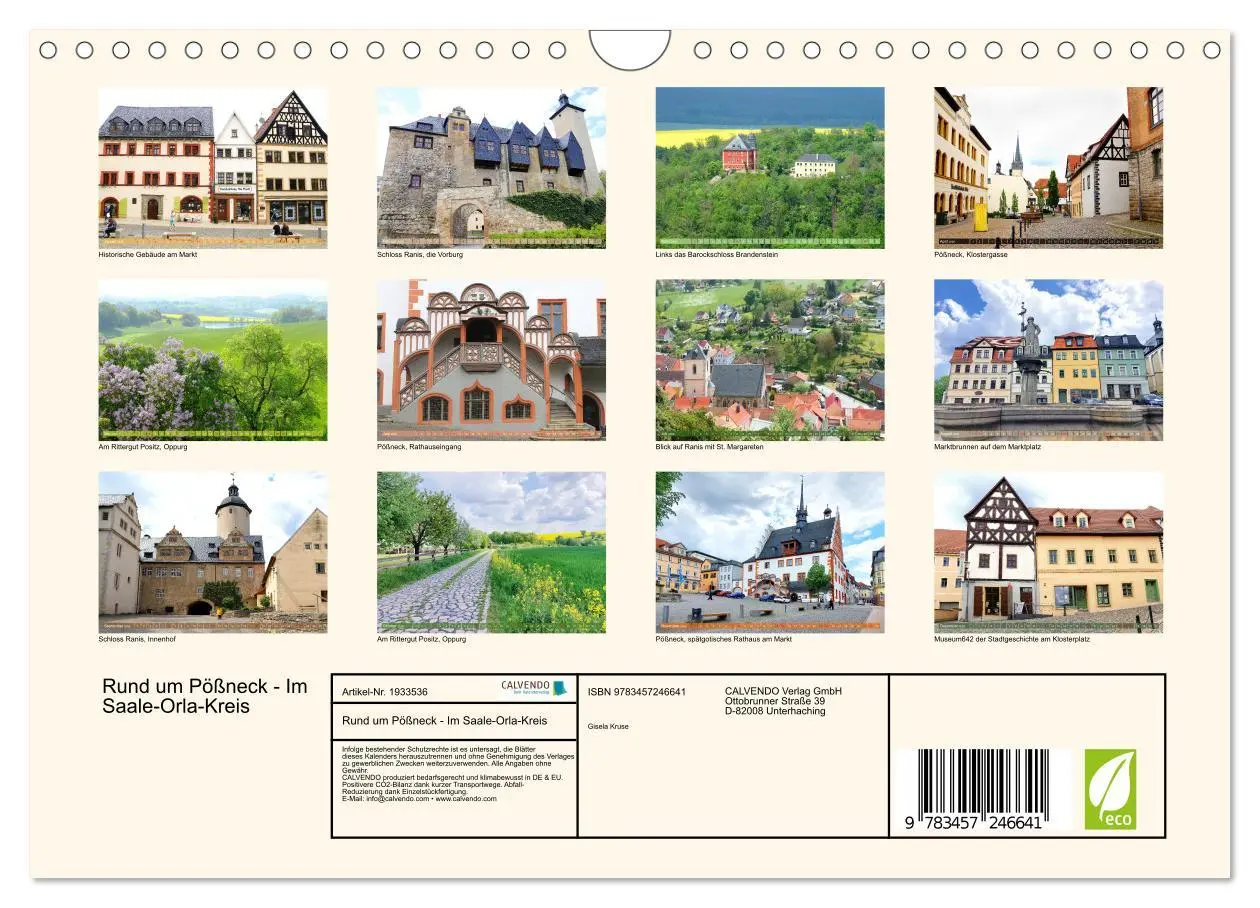 Bild: 9783457246641 | Rund um Pößneck - Im Saale-Orla-Kreis (Wandkalender 2026 DIN A4...