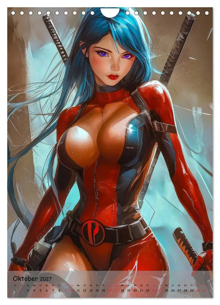 Bild: 9783569046641 | Die Manga Girls (Wandkalender 2027 DIN A4 hoch), CALVENDO...