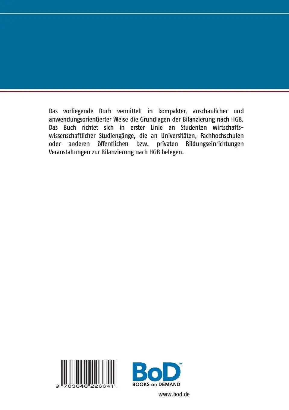 Rückseite: 9783848226641 | Jahresabschluss nach HGB | Torsten Mindermann | Taschenbuch | 192 S.