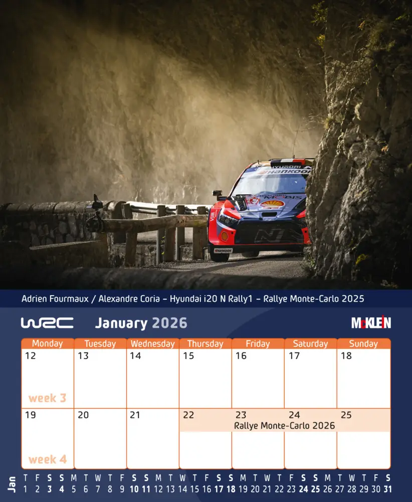 Bild: 9783947156641 | 2026 Desktop Rally Calendar | History meets the Present | Klein | 2026
