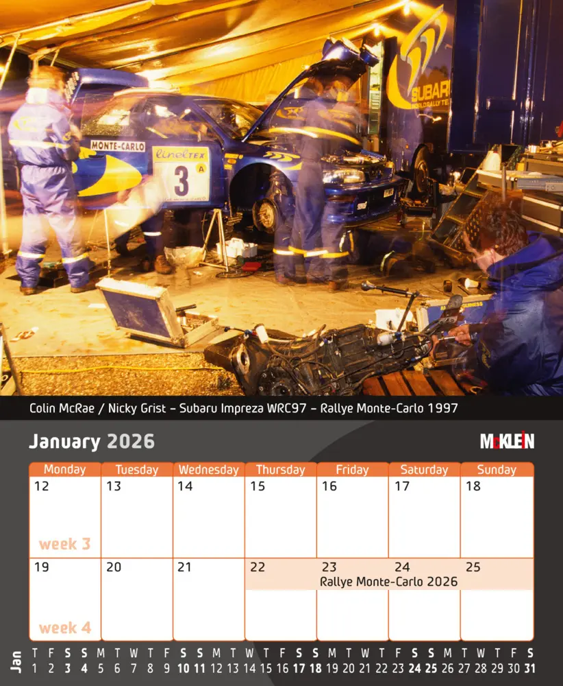 Bild: 9783947156641 | 2026 Desktop Rally Calendar | History meets the Present | Klein | 2026