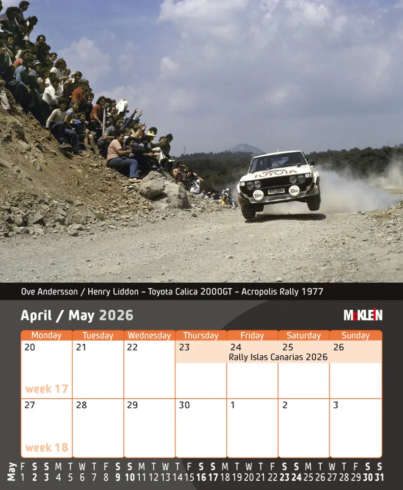 Bild: 9783947156641 | 2026 Desktop Rally Calendar | History meets the Present | Klein | 2026