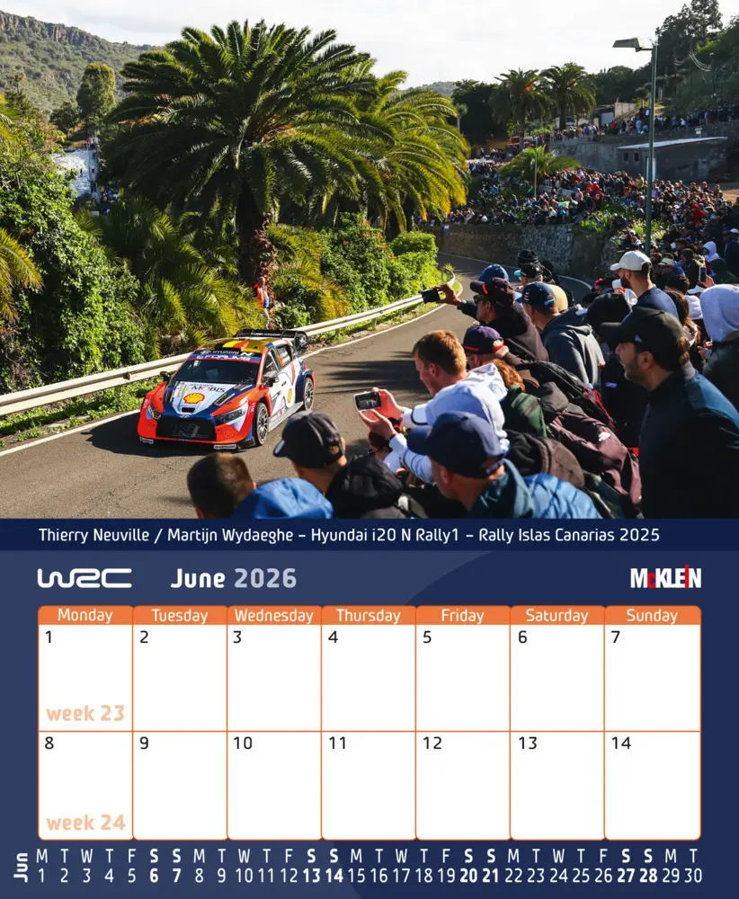Bild: 9783947156641 | 2026 Desktop Rally Calendar | History meets the Present | Klein | 2026