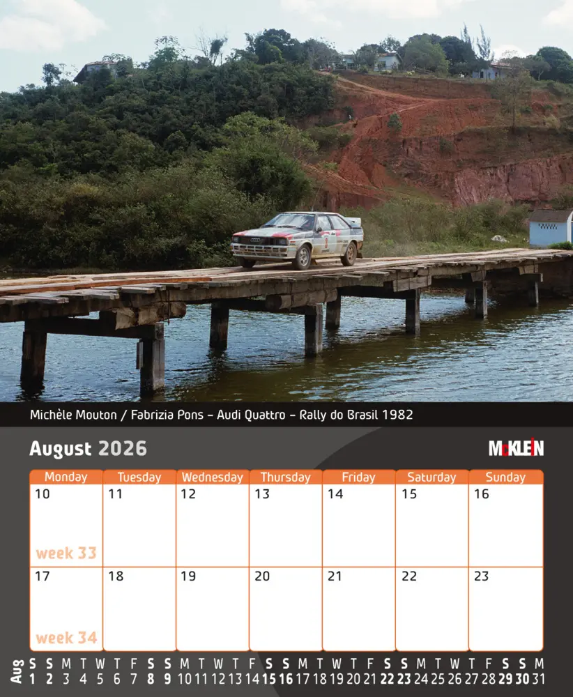 Bild: 9783947156641 | 2026 Desktop Rally Calendar | History meets the Present | Klein | 2026