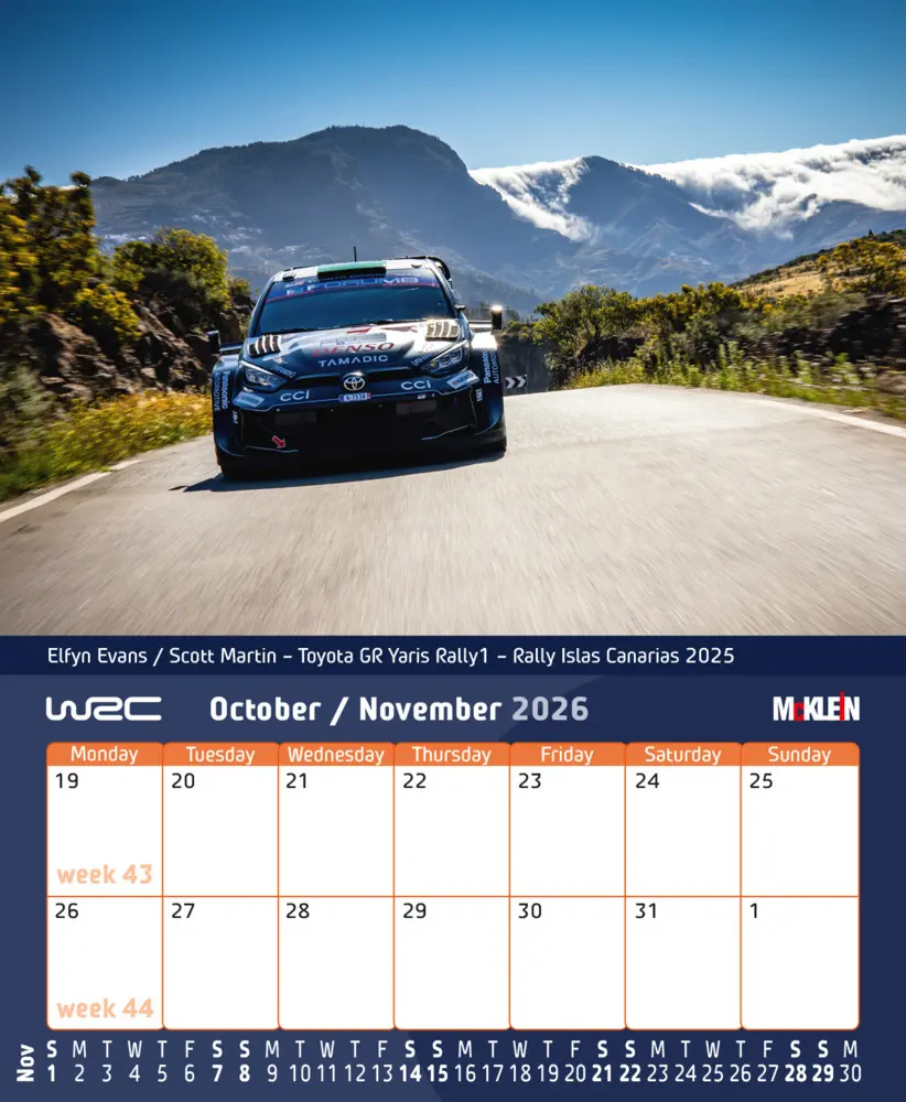 Bild: 9783947156641 | 2026 Desktop Rally Calendar | History meets the Present | Klein | 2026
