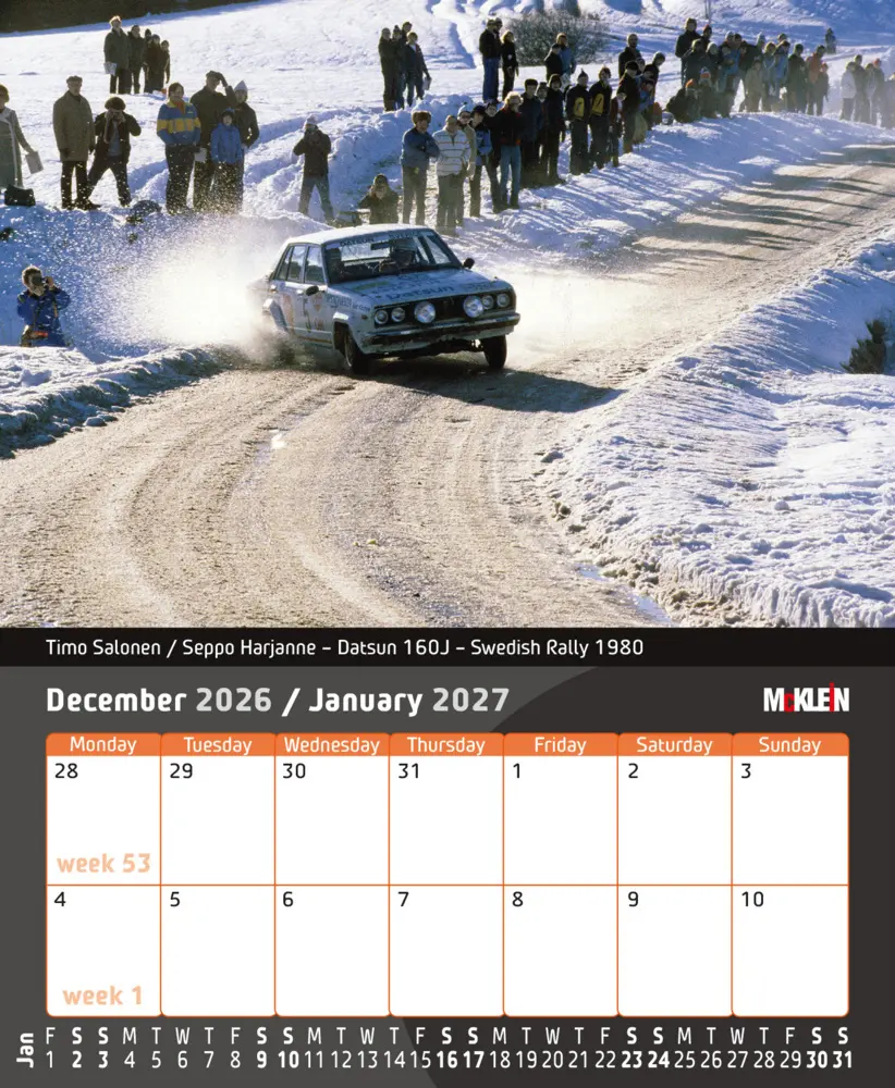 Bild: 9783947156641 | 2026 Desktop Rally Calendar | History meets the Present | Klein | 2026