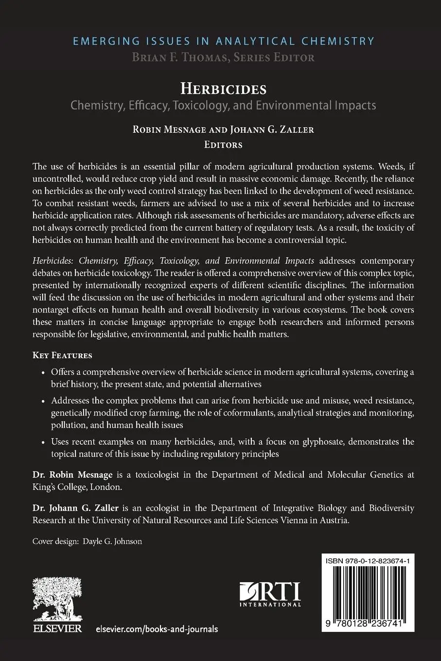 Rückseite: 9780128236741 | Herbicides | Robin Mesnage (u. a.) | Taschenbuch | Englisch | 2021
