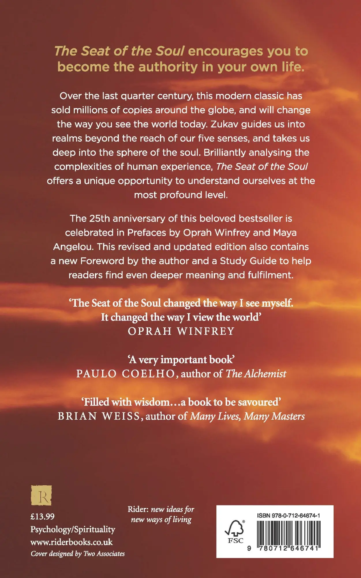 Rückseite: 9780712646741 | The Seat of the Soul | Gary Zukav | Taschenbuch | Englisch | 1991