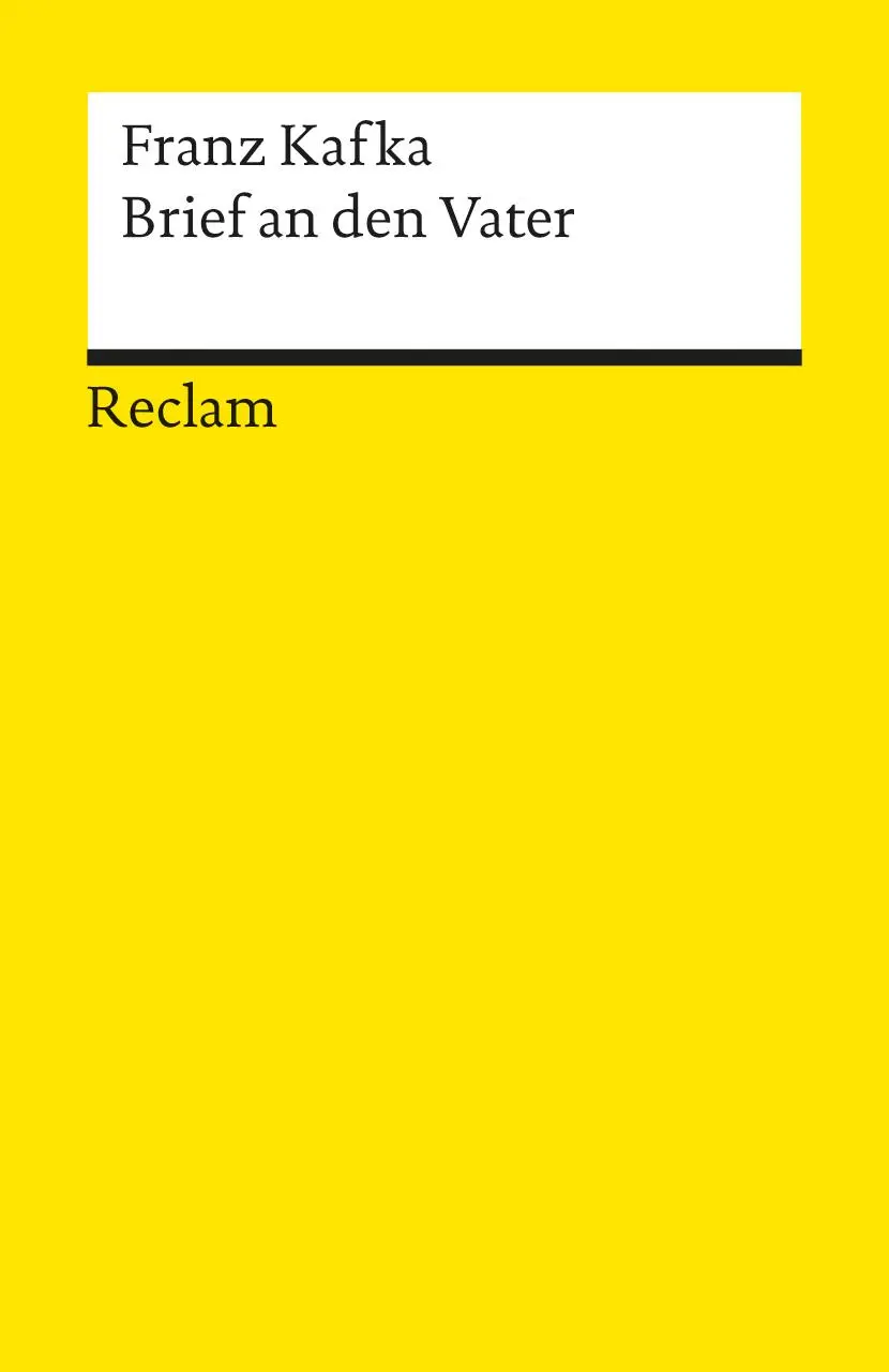 Cover: 9783150096741 | Brief an den Vater | Franz Kafka | Taschenbuch | 108 S. | Deutsch
