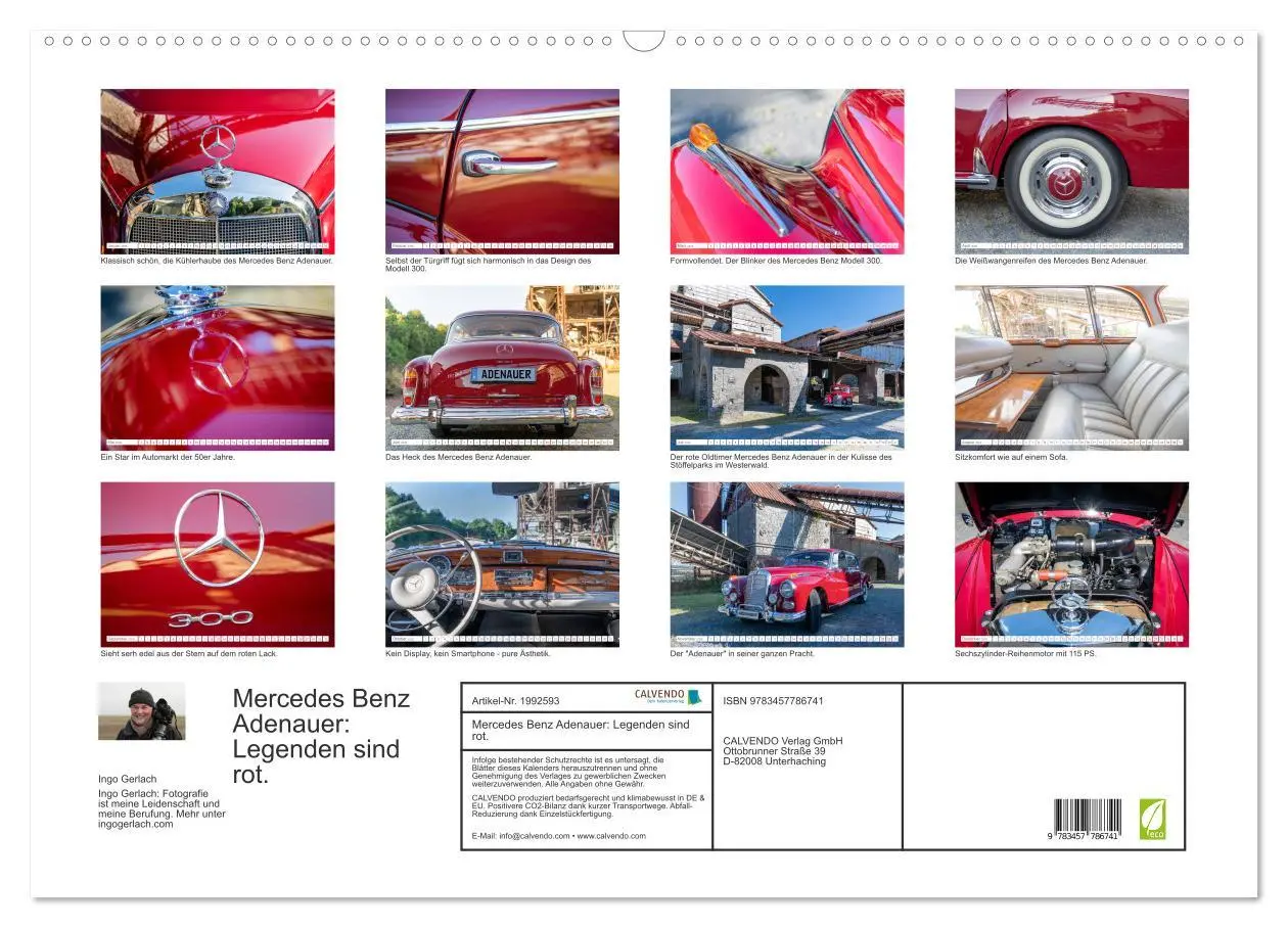 Bild: 9783457786741 | Mercedes Benz Adenauer: Legenden sind rot. (Wandkalender 2026 DIN...