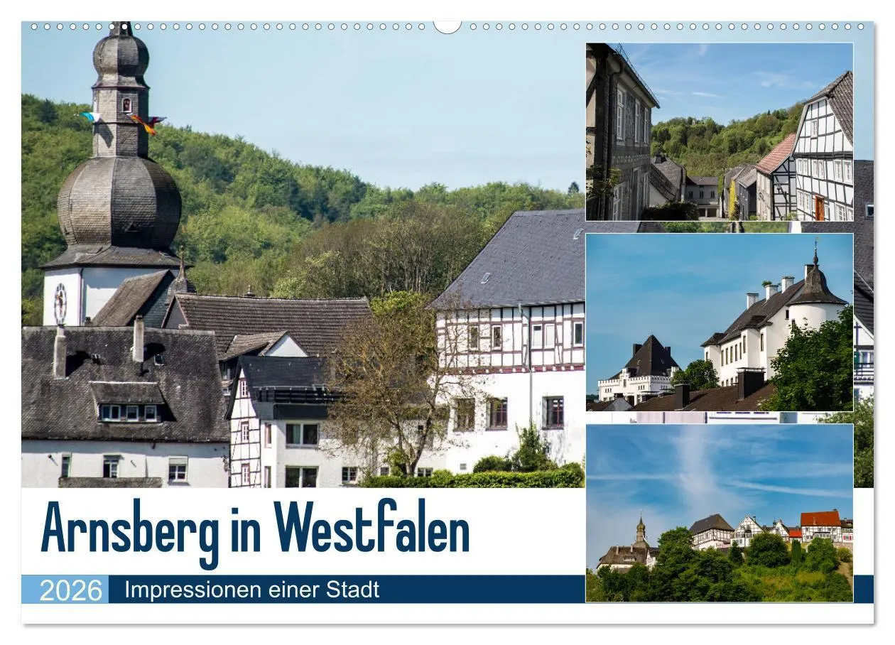 Cover: 9783457856741 | Arnsberg in Westfalen (Wandkalender 2026 DIN A2 quer), CALVENDO...