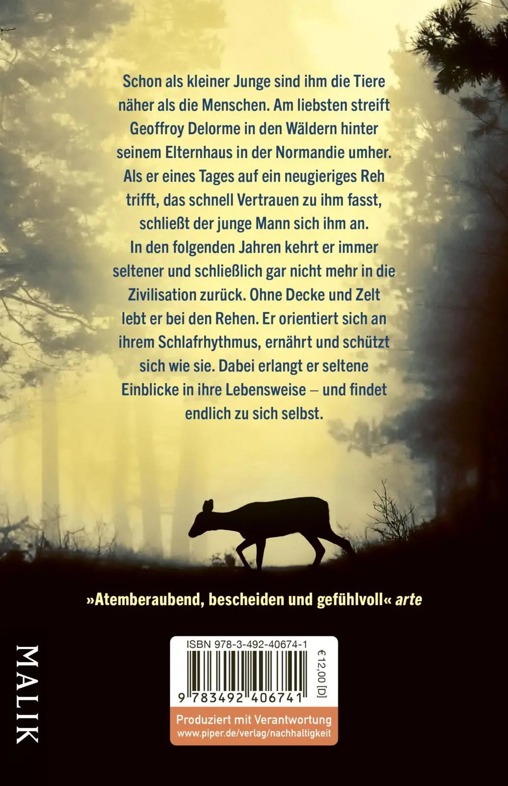 Rückseite: 9783492406741 | Leben unter Rehen | Geoffroy Delorme | Taschenbuch | 240 S. | Deutsch