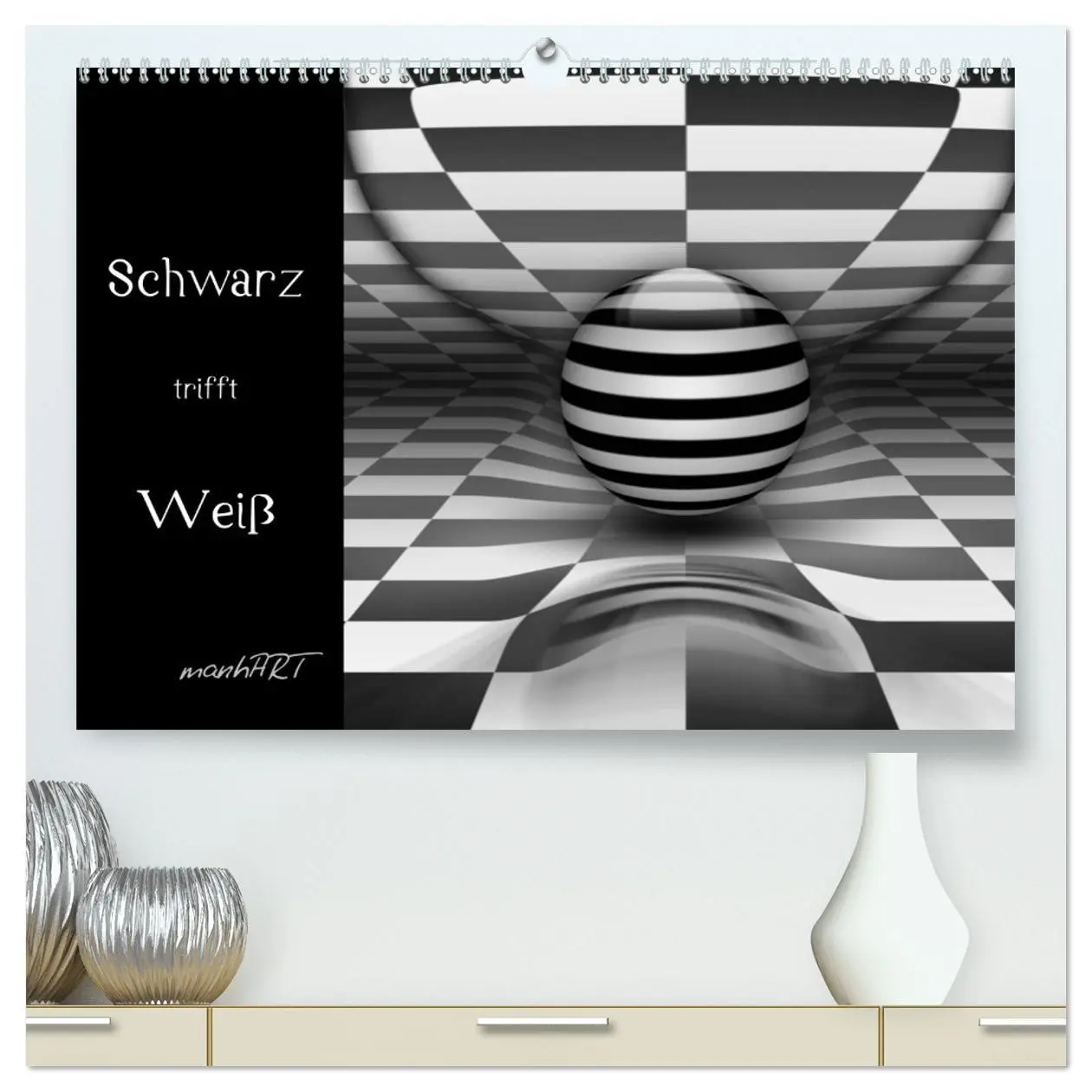 Cover: 9783516186741 | Schwarz trifft Weiß (hochwertiger Premium Wandkalender 2026 DIN A2...