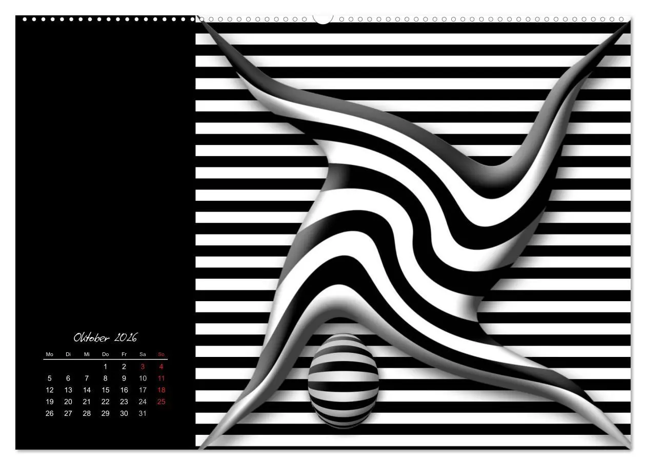 Bild: 9783516186741 | Schwarz trifft Weiß (hochwertiger Premium Wandkalender 2026 DIN A2...