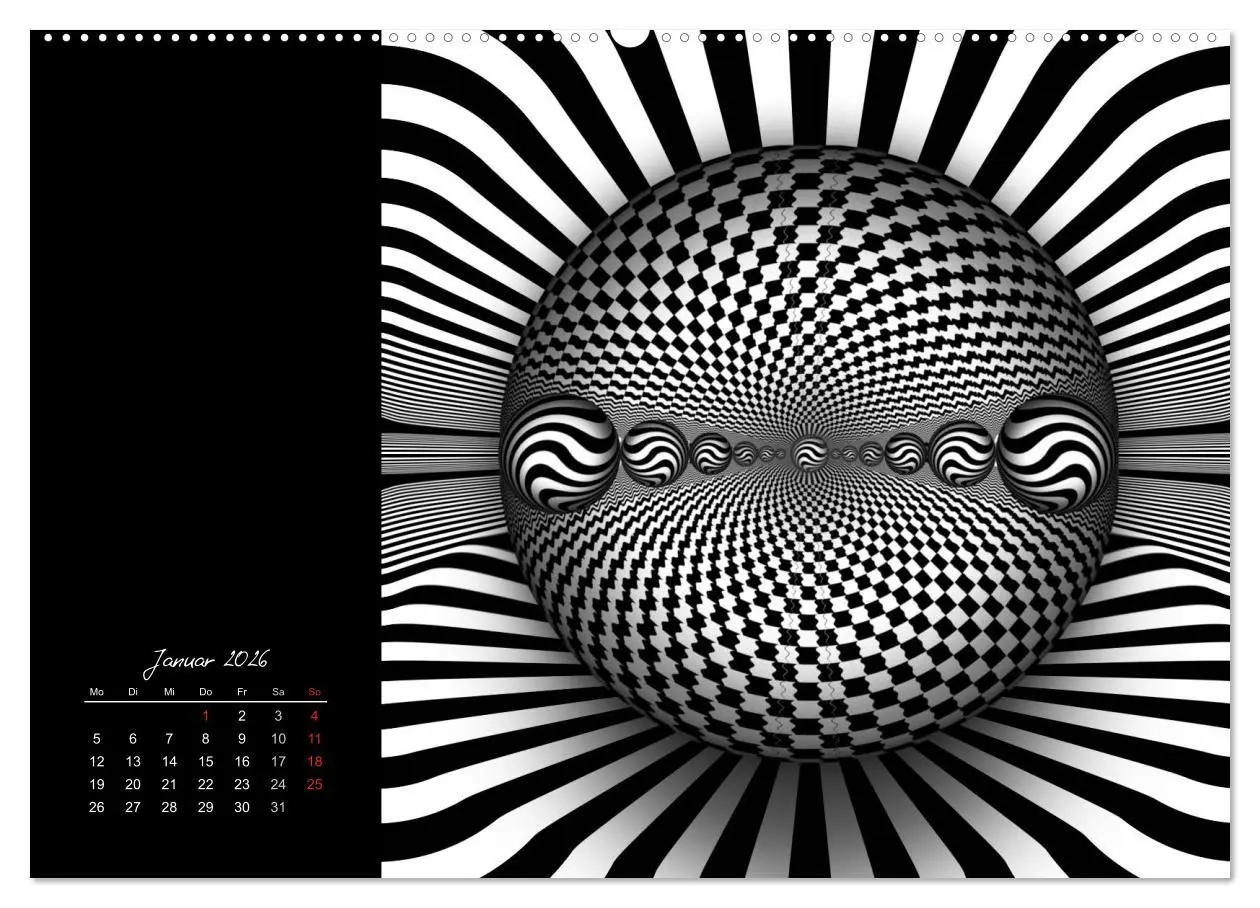 Bild: 9783516186741 | Schwarz trifft Weiß (hochwertiger Premium Wandkalender 2026 DIN A2...