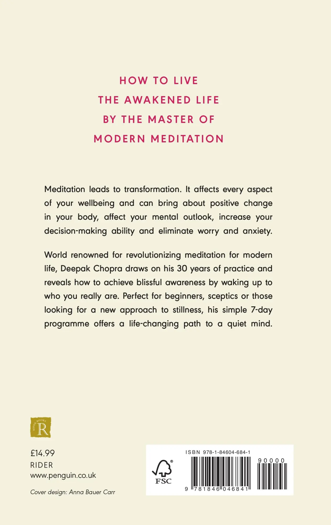 Rückseite: 9781846046841 | Total Meditation | Stress Free Living Starts Here | Deepak Chopra