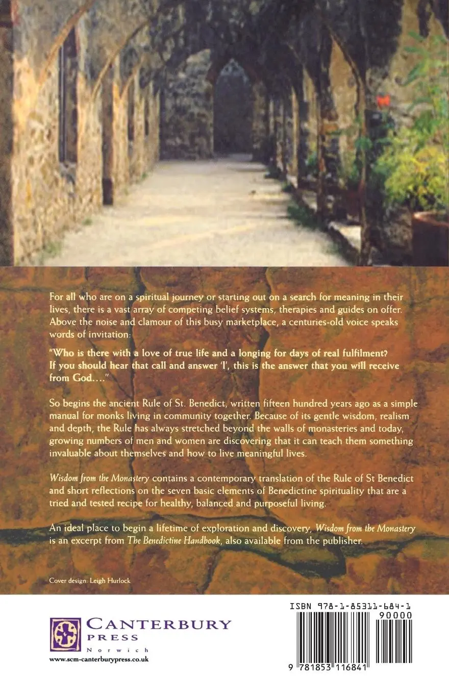 Rückseite: 9781853116841 | Wisdom from the Monastery | The Rule of St Benedict for Everyday Life