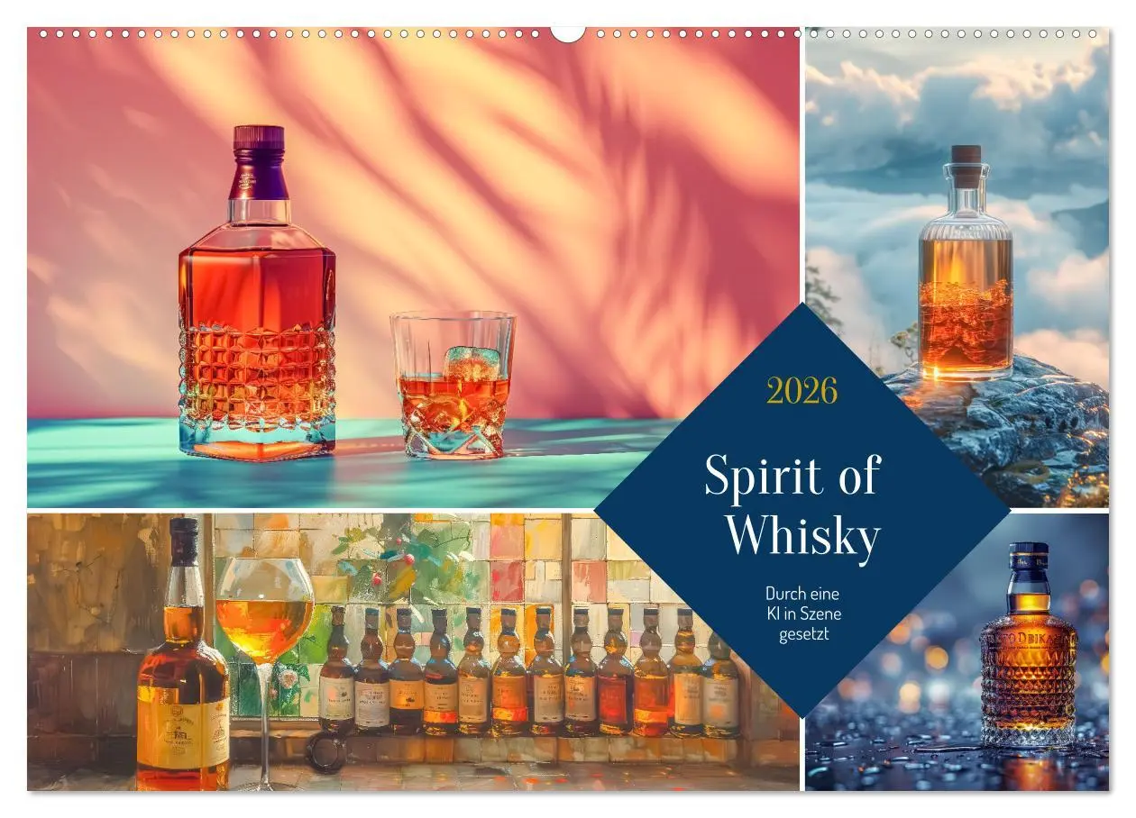 Cover: 9783457396841 | Spirit of Whisky (Wandkalender 2026 DIN A2 quer), CALVENDO...