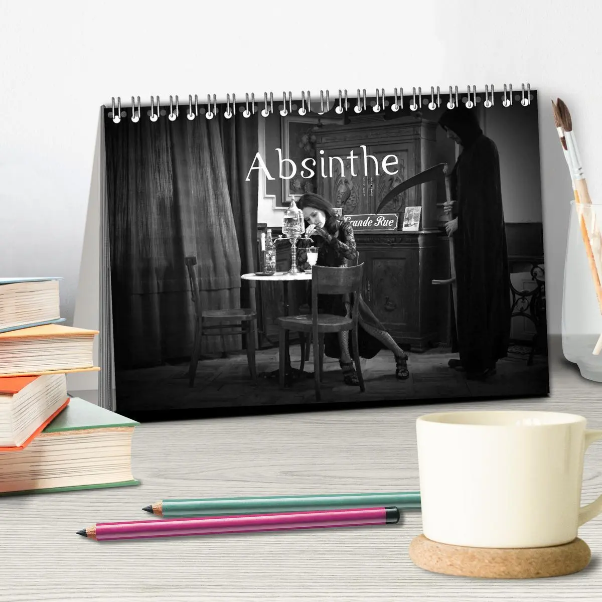 Bild: 9783516176841 | Absinthe (Tischkalender 2026 DIN A5 quer), CALVENDO Monatskalender