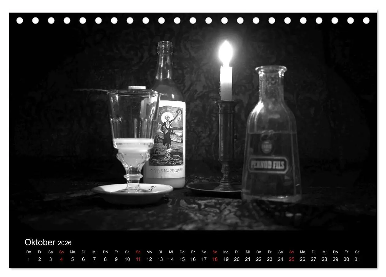 Bild: 9783516176841 | Absinthe (Tischkalender 2026 DIN A5 quer), CALVENDO Monatskalender