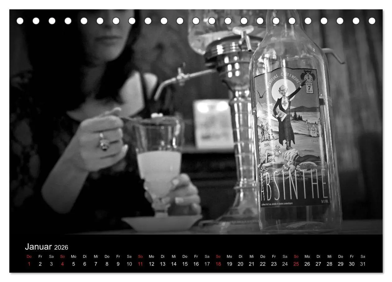 Bild: 9783516176841 | Absinthe (Tischkalender 2026 DIN A5 quer), CALVENDO Monatskalender