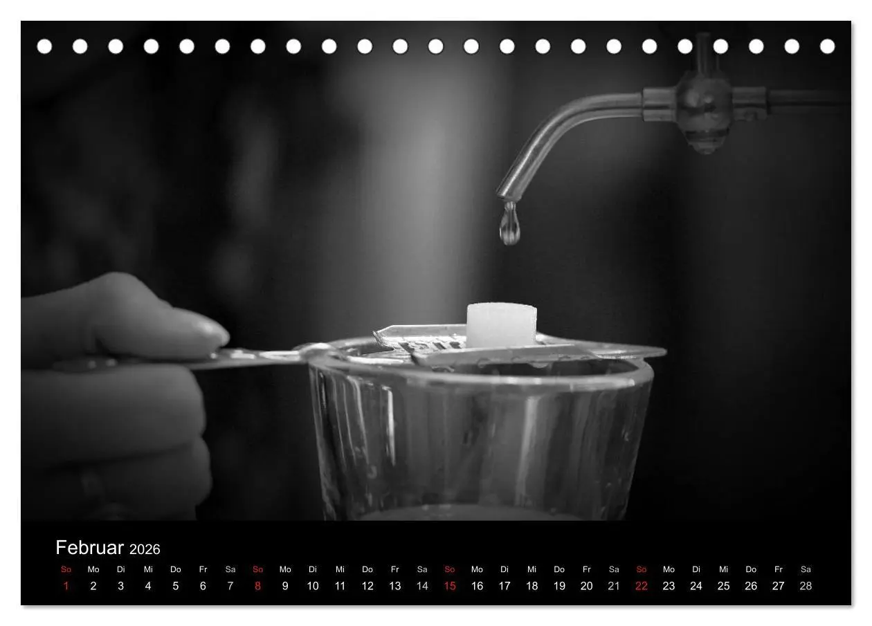 Bild: 9783516176841 | Absinthe (Tischkalender 2026 DIN A5 quer), CALVENDO Monatskalender