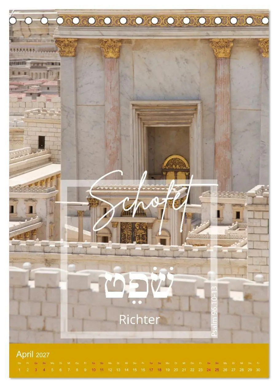 Bild: 9783569406841 | Israel und hebräische Namen Gottes (Tischkalender 2027 DIN A5...