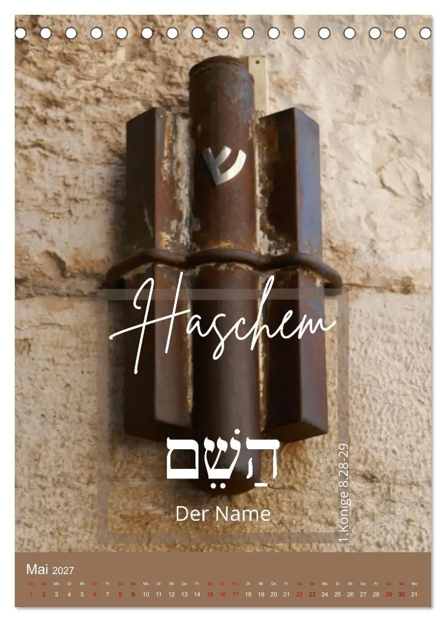 Bild: 9783569406841 | Israel und hebräische Namen Gottes (Tischkalender 2027 DIN A5...