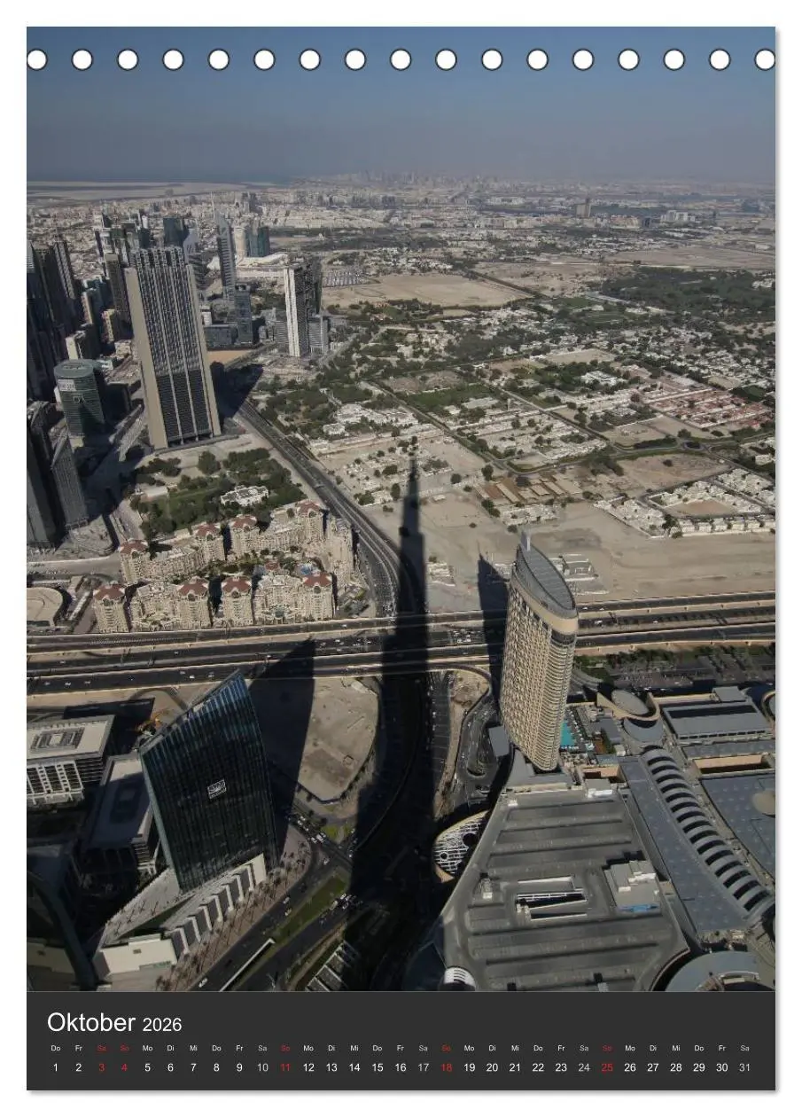 Bild: 9783516476941 | Dubai (Tischkalender 2026 DIN A5 hoch), CALVENDO Monatskalender | 2026