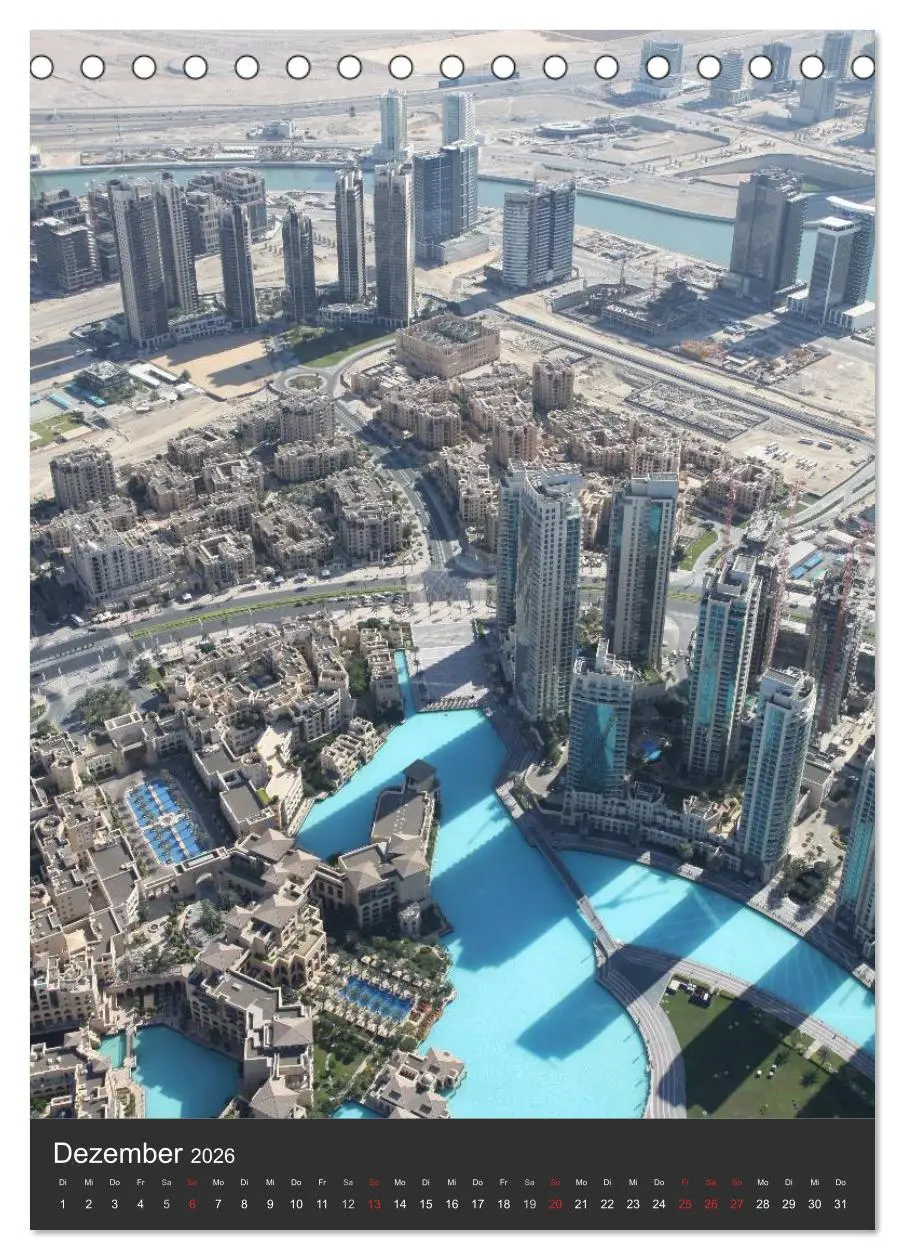 Bild: 9783516476941 | Dubai (Tischkalender 2026 DIN A5 hoch), CALVENDO Monatskalender | 2026