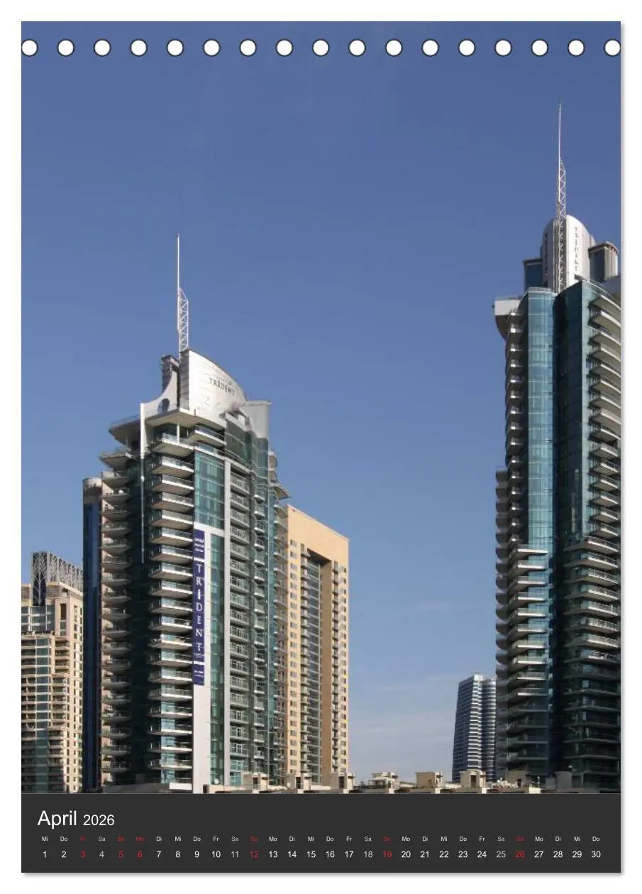 Bild: 9783516476941 | Dubai (Tischkalender 2026 DIN A5 hoch), CALVENDO Monatskalender | 2026