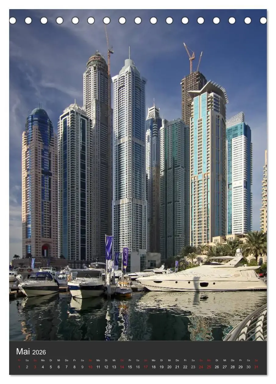 Bild: 9783516476941 | Dubai (Tischkalender 2026 DIN A5 hoch), CALVENDO Monatskalender | 2026