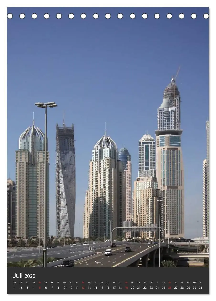 Bild: 9783516476941 | Dubai (Tischkalender 2026 DIN A5 hoch), CALVENDO Monatskalender | 2026
