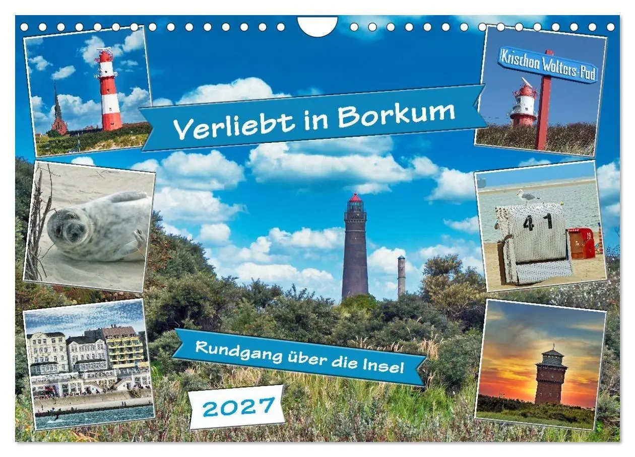 Cover: 9783516786941 | Verliebt in Borkum (Wandkalender 2027 DIN A4 quer), CALVENDO...