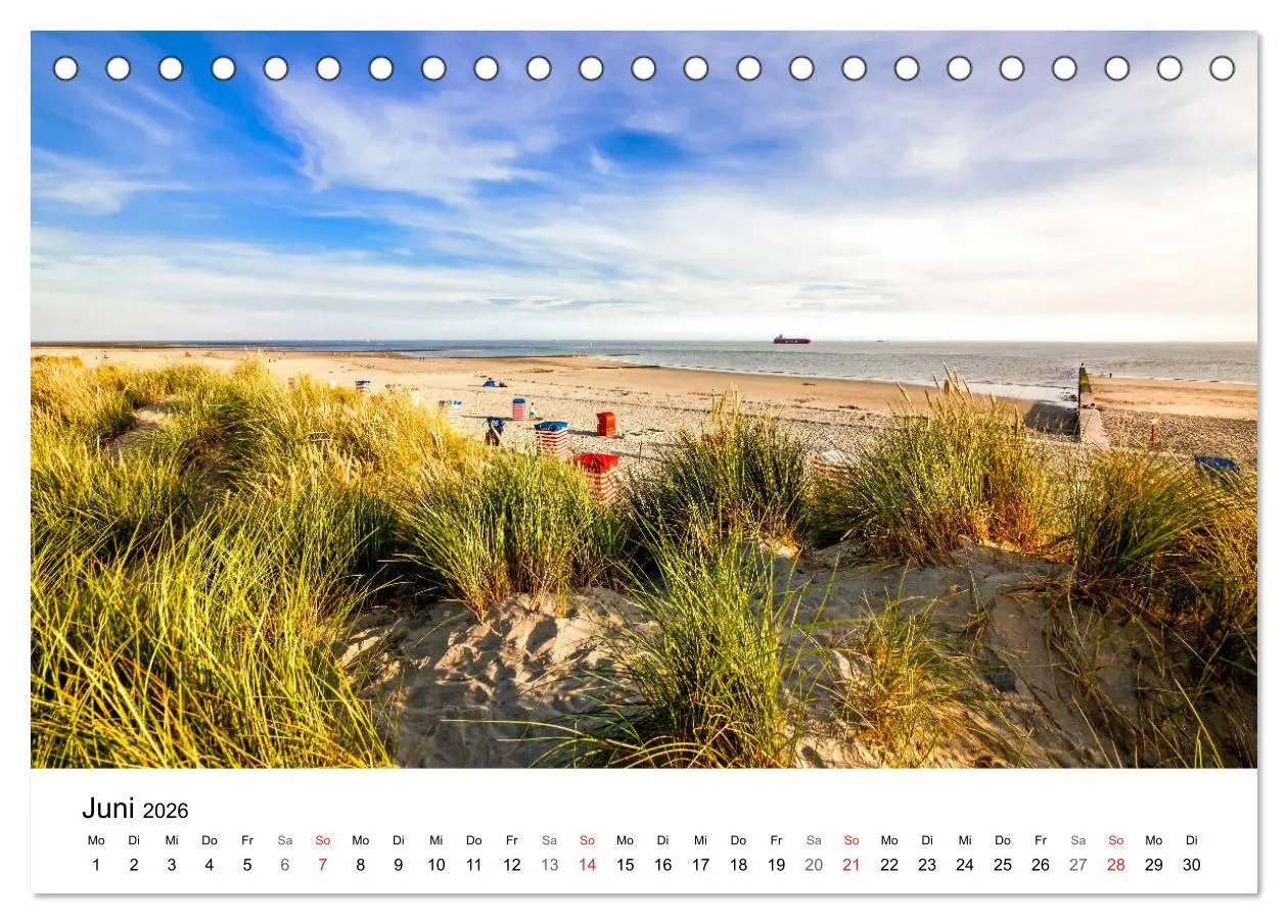 Bild: 9783457967041 | Borkum - Inselblicke (Tischkalender 2026 DIN A5 quer), CALVENDO...