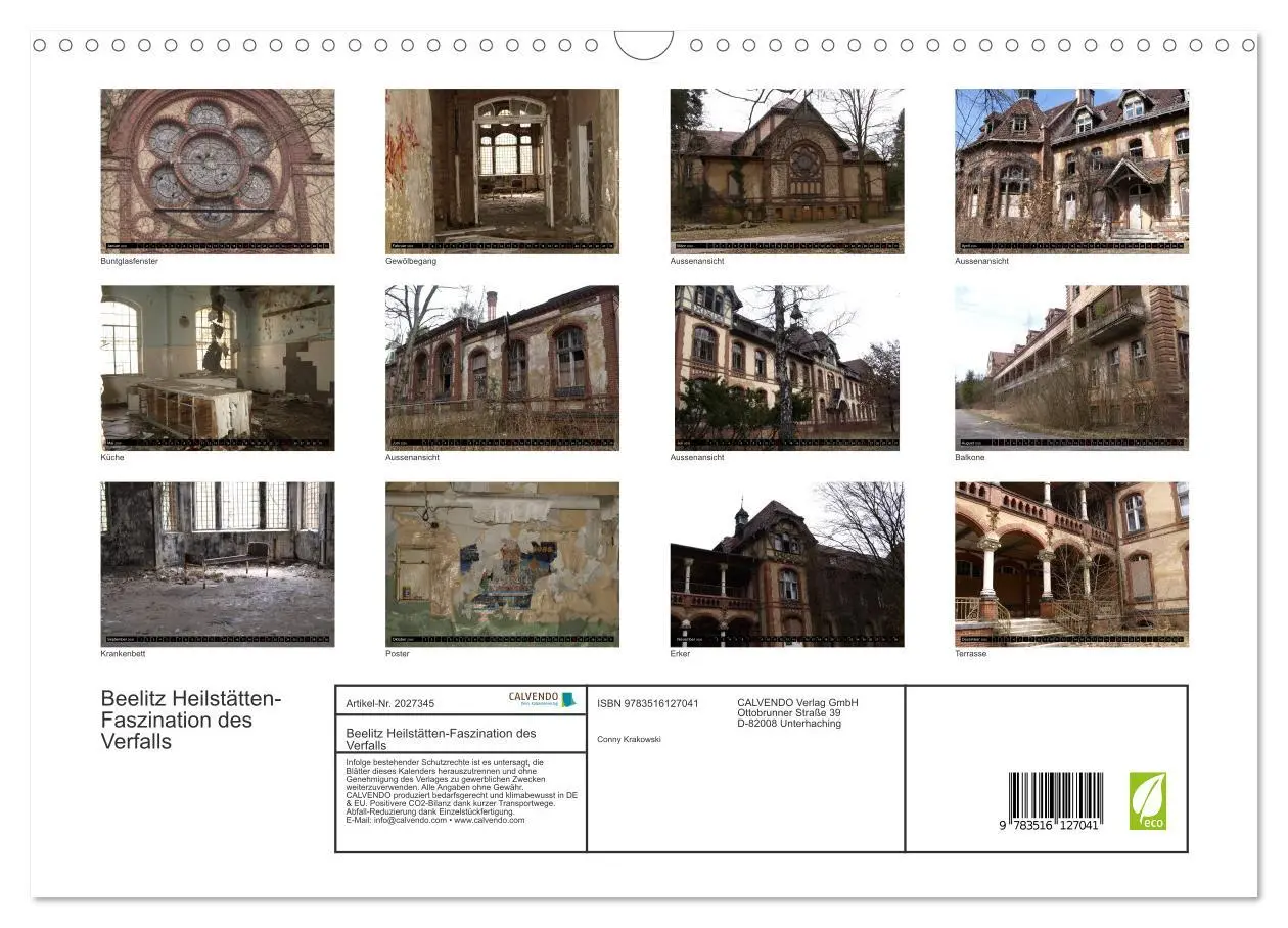 Bild: 9783516127041 | Beelitz Heilstätten-Faszination des Verfalls (Wandkalender 2026 DIN...