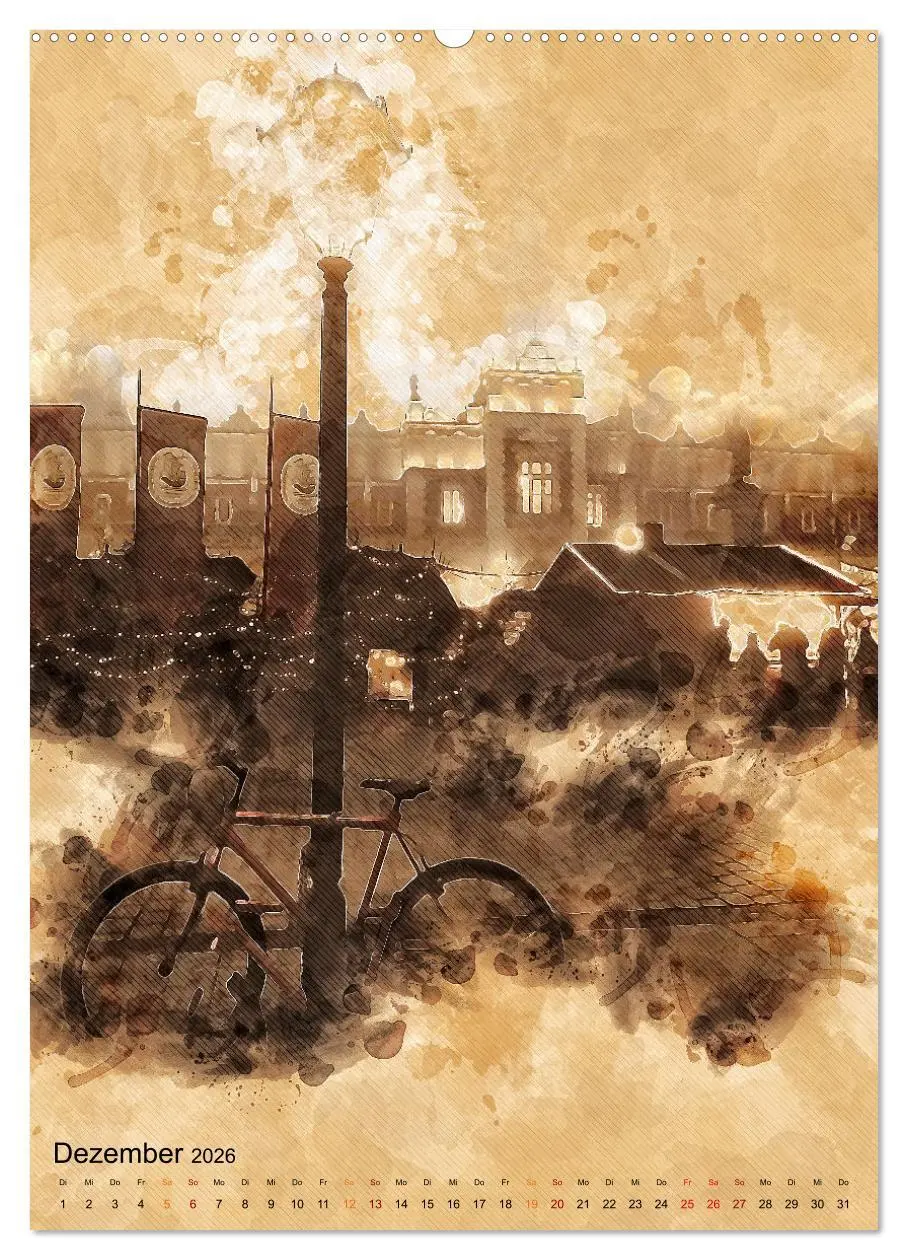 Bild: 9783516367041 | Fahrrad - Retro-Kalender (hochwertiger Premium Wandkalender 2026...