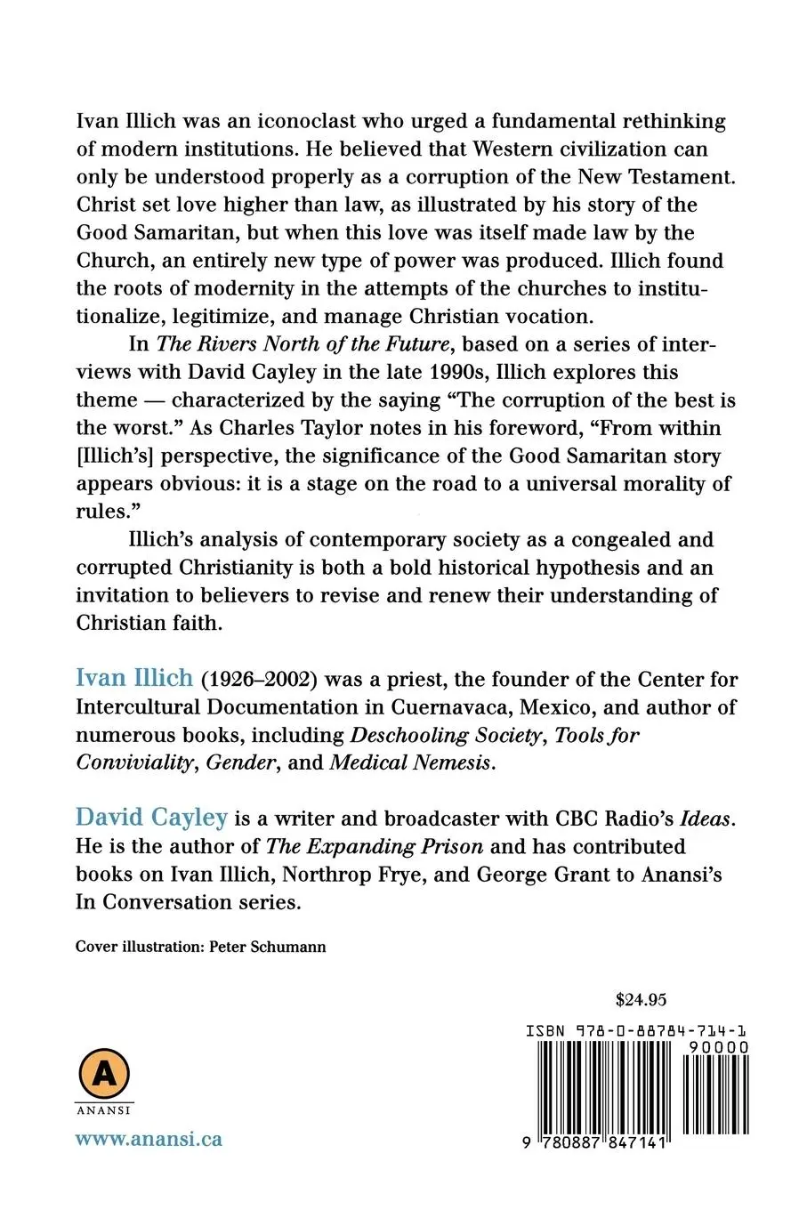 Rückseite: 9780887847141 | The Rivers North of the Future | David Cayley | Taschenbuch | Englisch