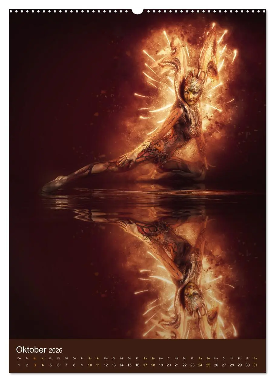 Bild: 9783516357141 | Bodypainting Adventures - Farbe auf nackter Haut (Wandkalender 2026...