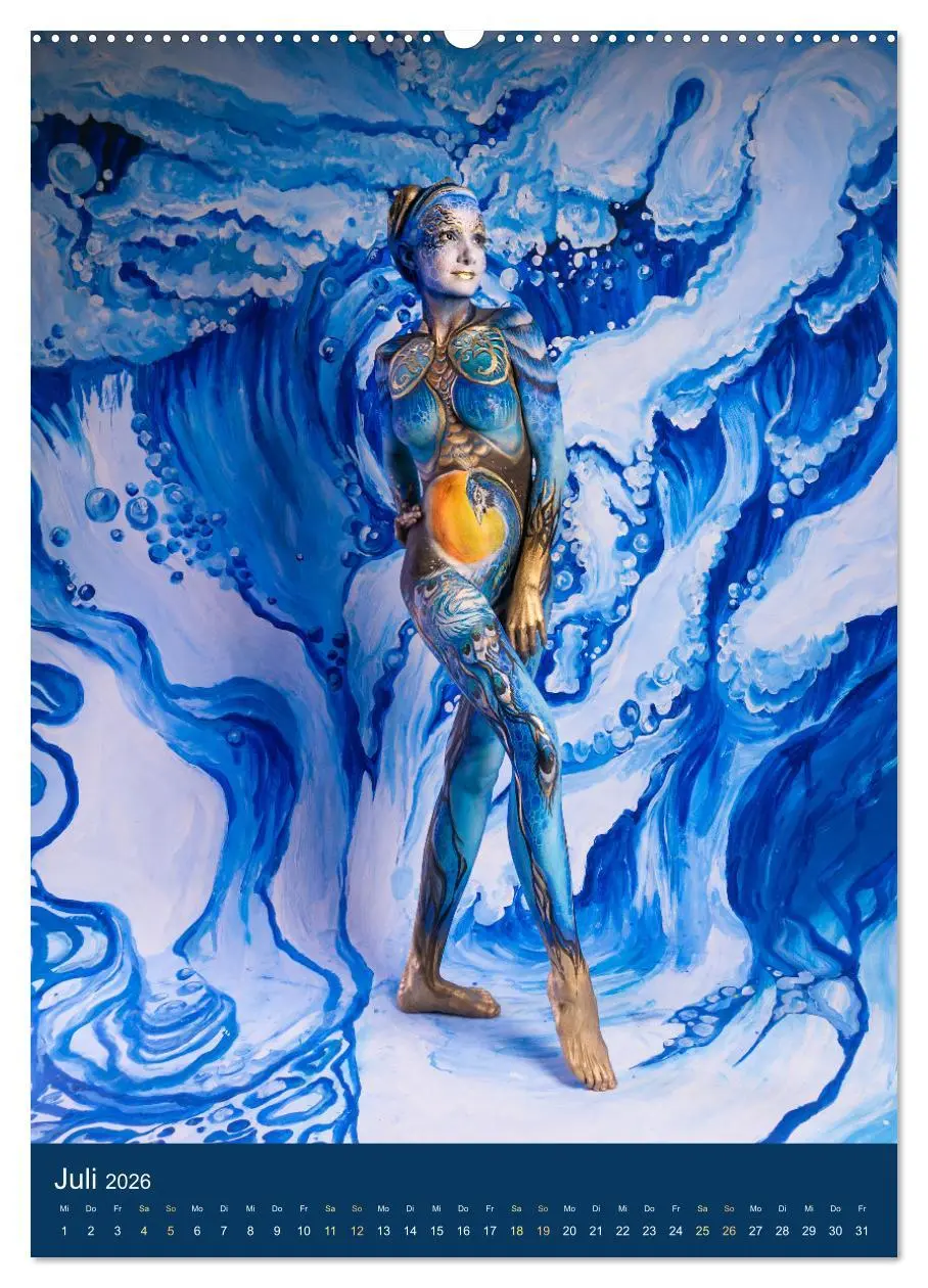 Bild: 9783516357141 | Bodypainting Adventures - Farbe auf nackter Haut (Wandkalender 2026...