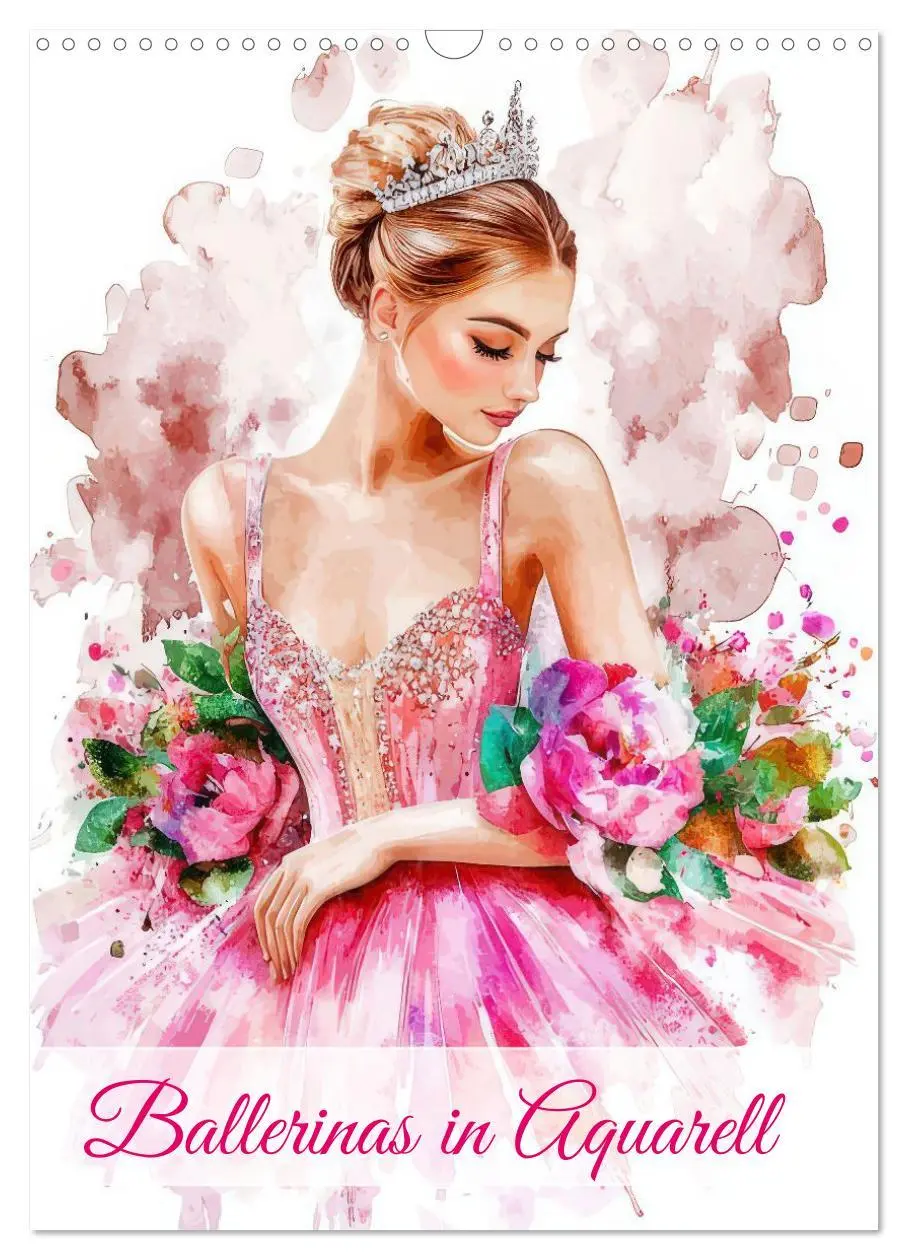 Cover: 9783516597141 | Ballerinas in Aquarell (Wandkalender 2026 DIN A3 hoch), CALVENDO...