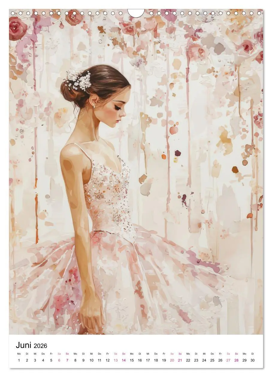 Bild: 9783516597141 | Ballerinas in Aquarell (Wandkalender 2026 DIN A3 hoch), CALVENDO...