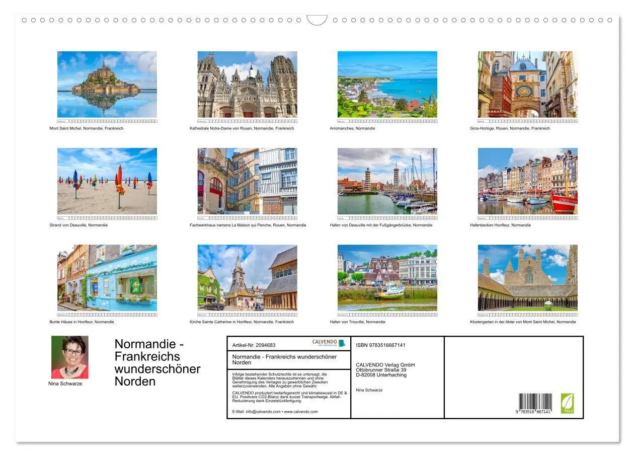 Bild: 9783516667141 | Normandie - Frankreichs wunderschöner Norden (Wandkalender 2026 DIN...