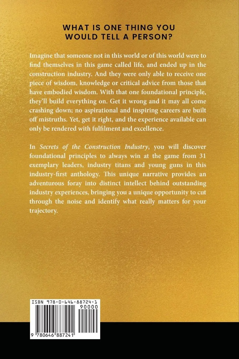 Rückseite: 9780646887241 | Secrets of the Construction Industry | Taschenbuch | Englisch | 2024
