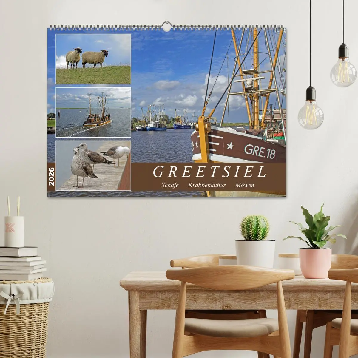 Bild: 9783457637241 | GREETSIEL - Schafe - Krabbenkutter - Möwen (Wandkalender 2026 DIN...